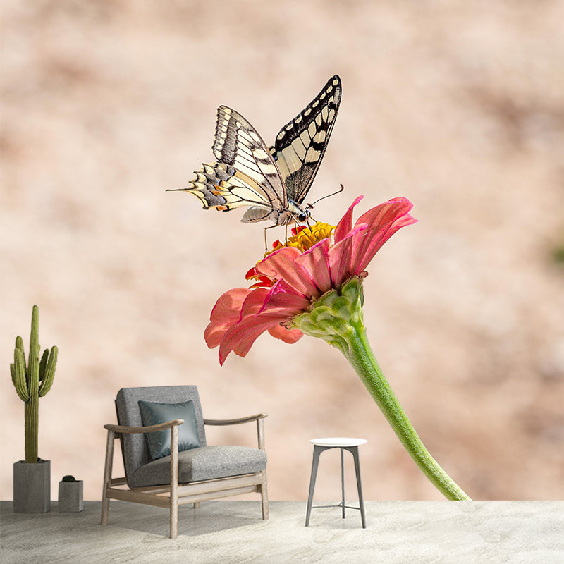 Minimalism Style Flower Wall Mural Decorative Photography for Living Room