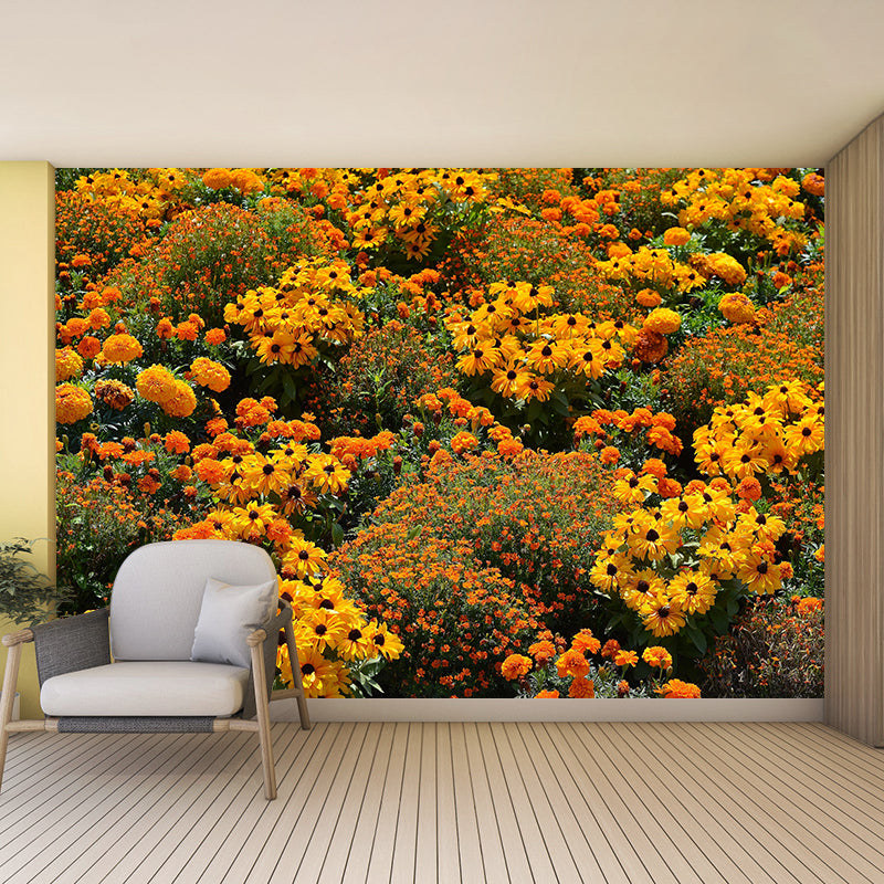 Customized Sea of Flowers Mural Wall Covering Eco-friendly Wallpaper for Bedroom