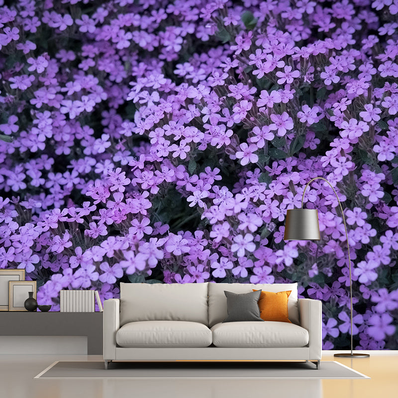 Customized Sea of Flowers Mural Wall Covering Eco-friendly Wallpaper for Bedroom