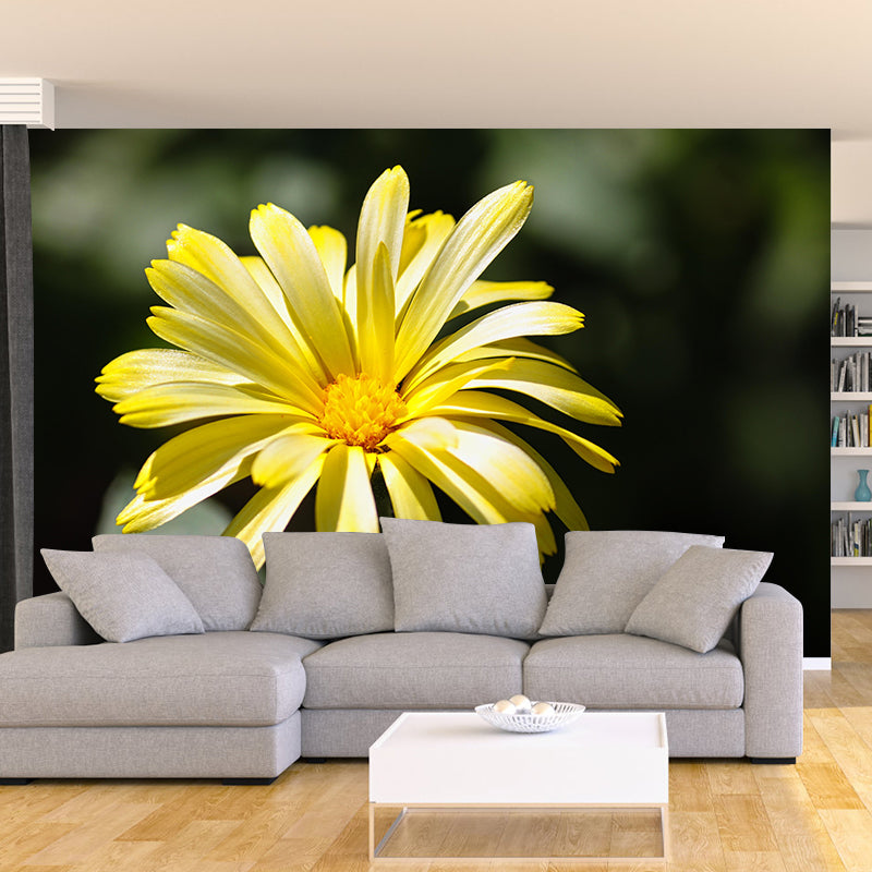 Customized Marigold Mural Wall Covering Eco-friendly Wallpaper for Bedroom