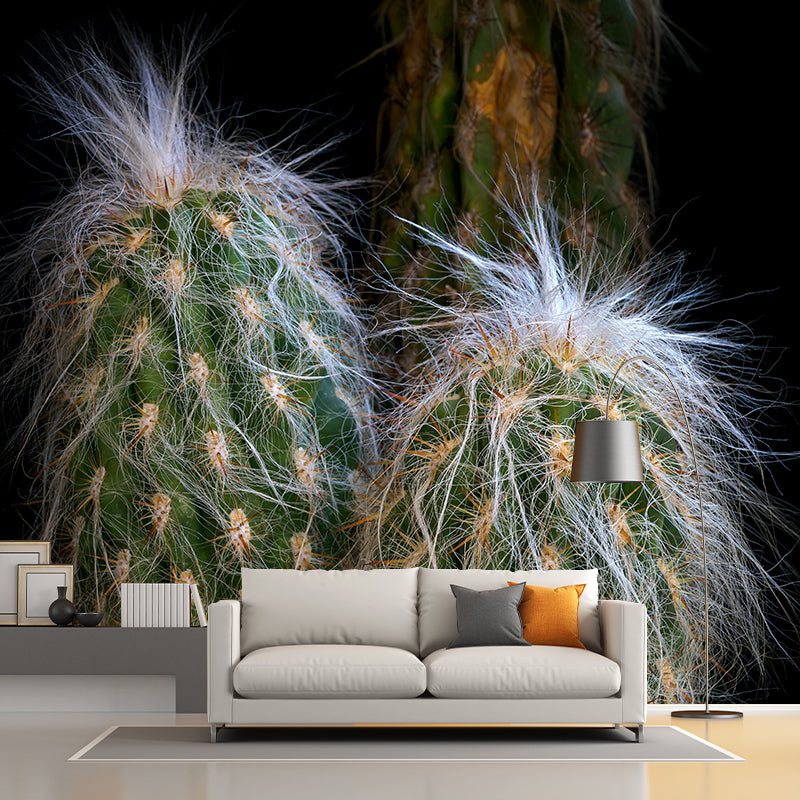 Tropical Plant Cactus Wall Art Decor for Reading Room, Water Resistant