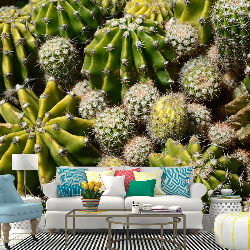 Tropical Plant Cactus Wall Art Decor for Reading Room, Water Resistant