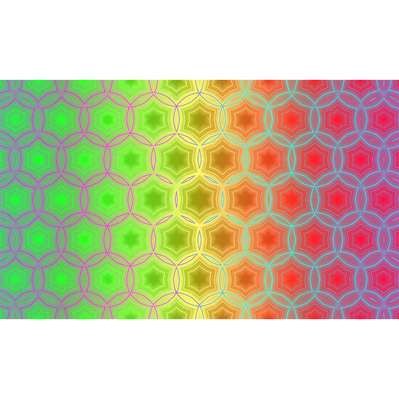 Geometric Shapes Illustration Wall Mural for Bedroom Living Room Decoration