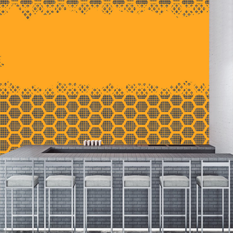 Geometric Shape Mural Modernism Bedroom Living Room Decoration, Stain Resistant