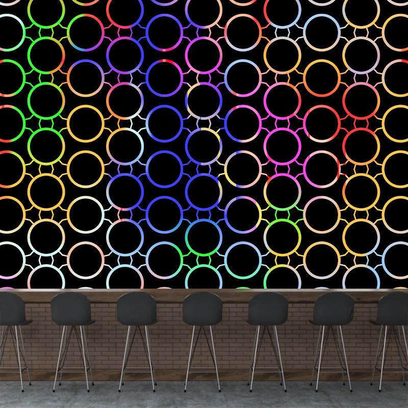 Geometric Shape Mural Modernism Bedroom Living Room Decoration, Stain Resistant