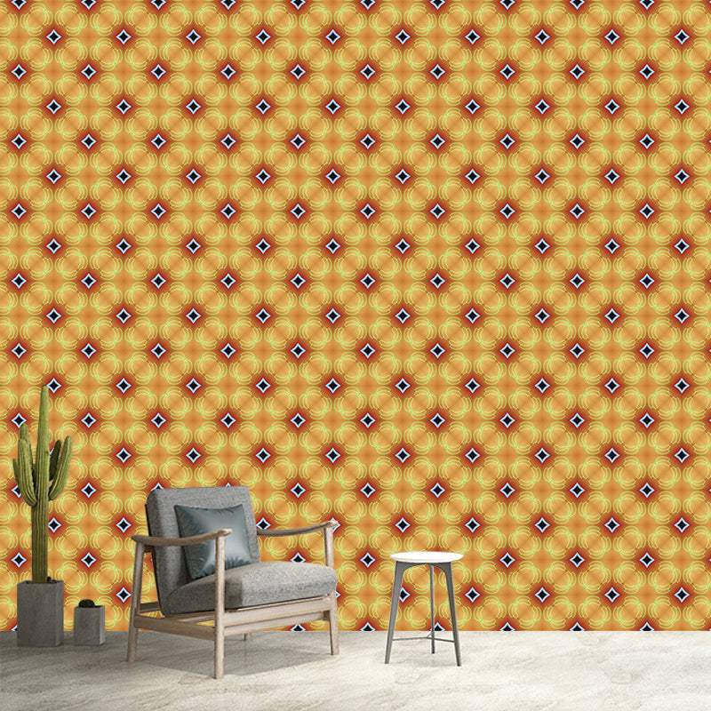Geometric Patterns Mural Wallpaper for Living Room Bedroom, Mildew Resistant
