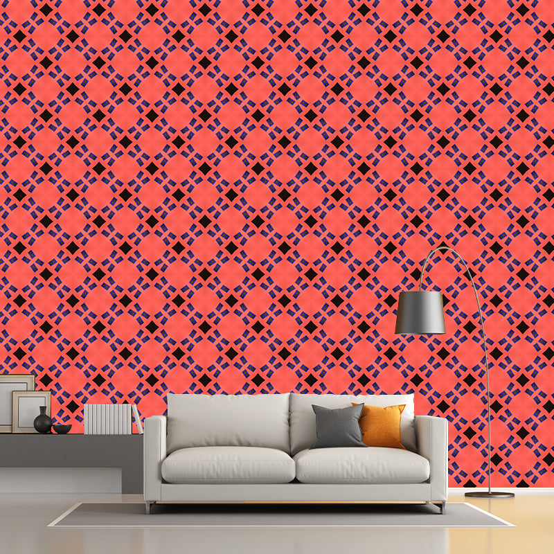 Geometric Patterns Mural Wallpaper for Living Room Bedroom, Mildew Resistant