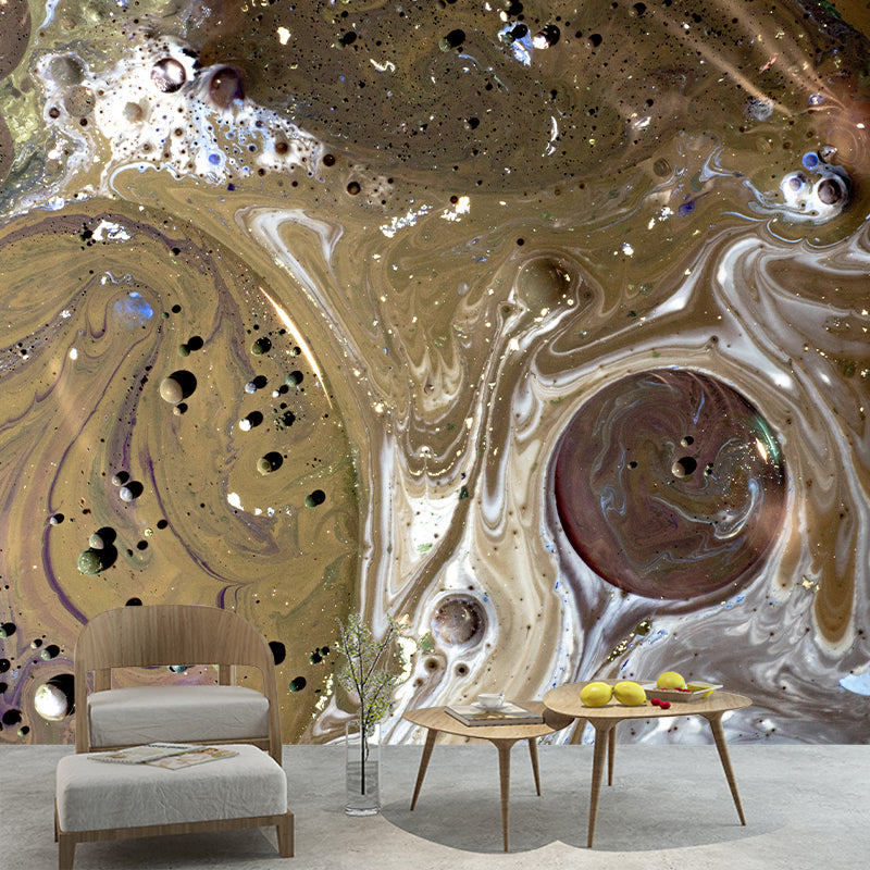 Modernist Abstract Mural Wallpaper for Sitting Room, Custom Size Available