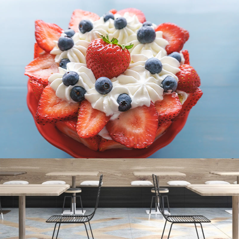 Sweet Fruit Cake Mural Wallpaper for Cake Shop Wall Decor, Made to Measure