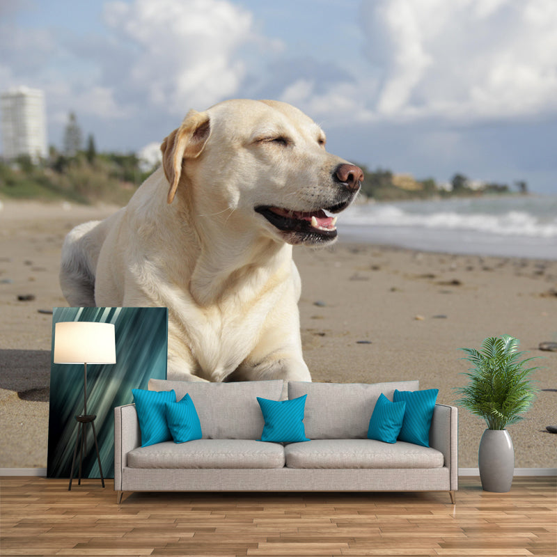 Lovely Labrador Mural Wall Decor Living Room Wall Covering for Decoration