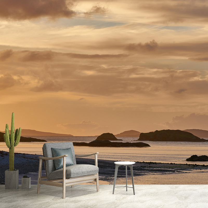 Sea Mural Environment Friendly Wallpaper Home Decoration for Dining Room