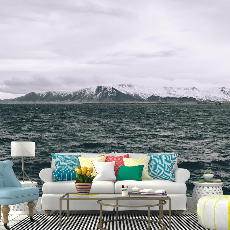 Sea Mural Environment Friendly Wallpaper Home Decoration for Dining Room