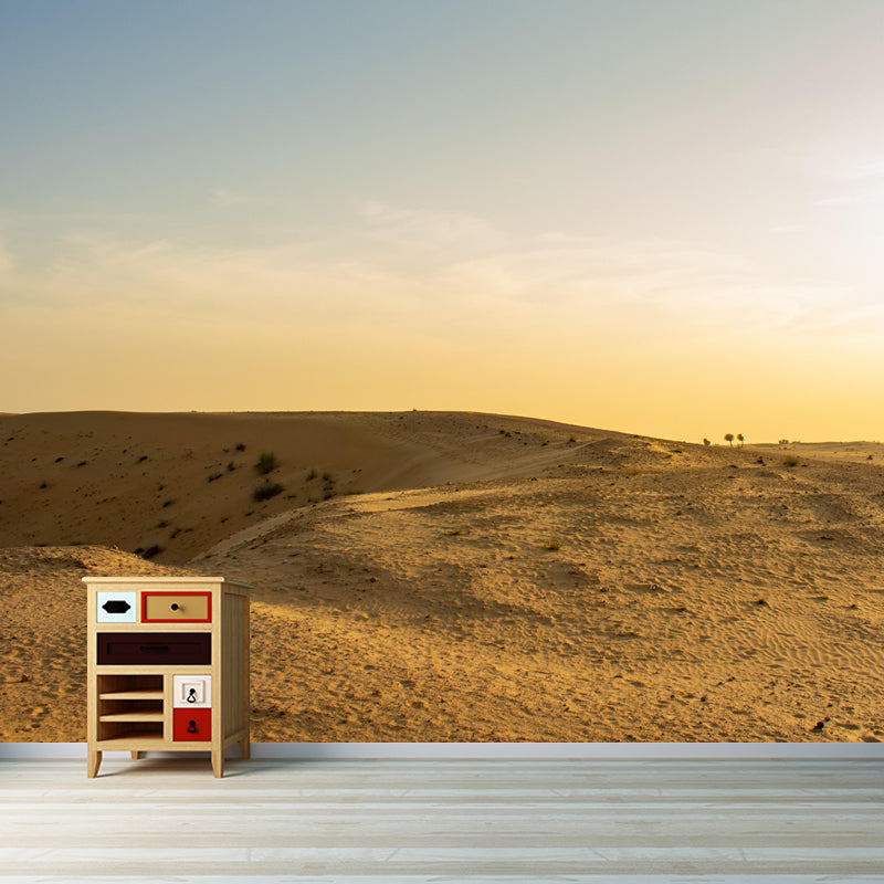 Customized Desert Wall Mural Modernism Mildew Resistant Wall Decor for Living Room