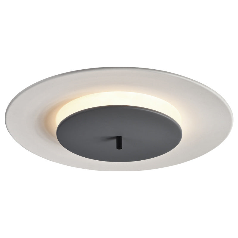 Acrylic Circular LED Ceiling Fixture in Modern Style Aluminium Macaron Flush Mount for Bedroom