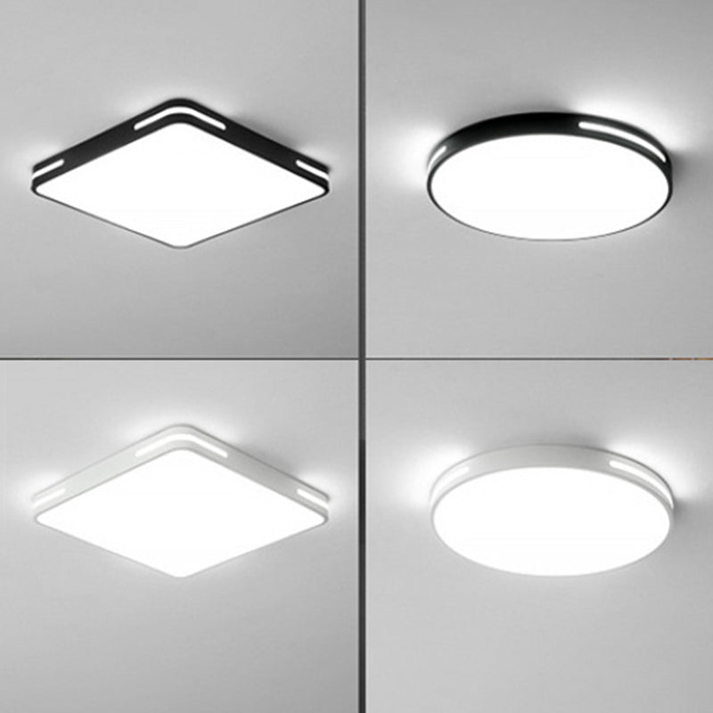 1-Light Geometric Shade Flush Mount Modern Simple Style Flush Mount Ceiling Light Fixture