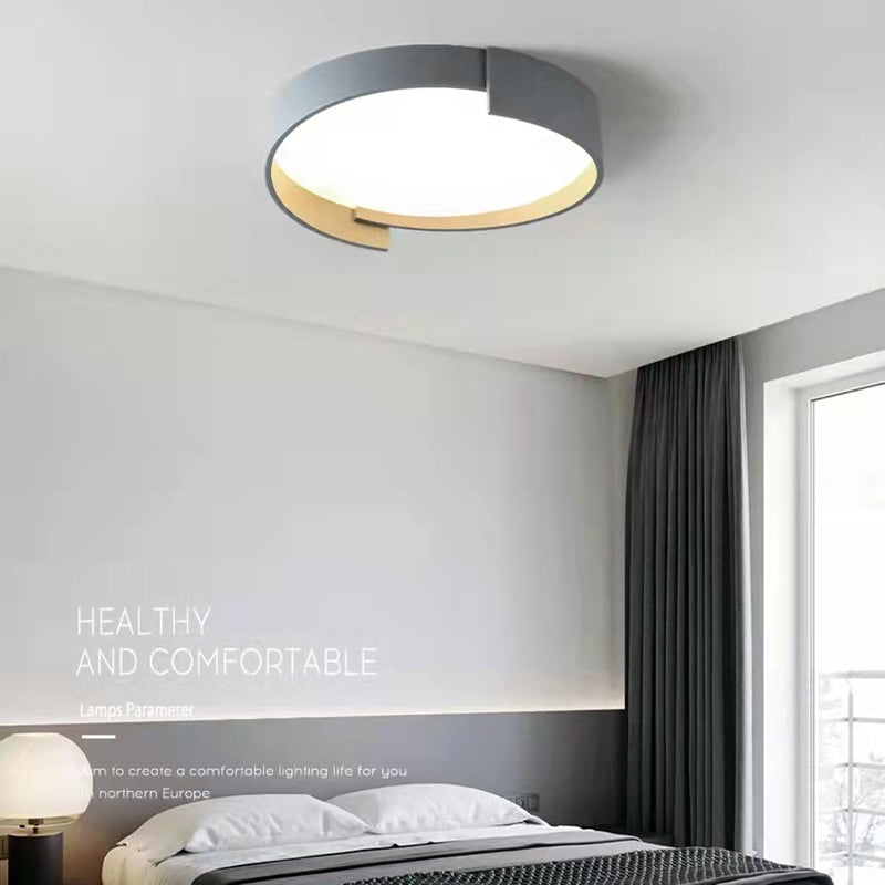 Modern Style 1-Light Round Shade Flush Mount Flush Mount Ceiling Light Fixture