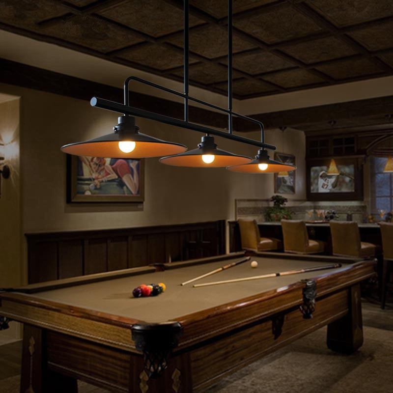 Cone Industrial Island Pendant Lighting 3-Lights Metal Chandelier Lighting Fixtures