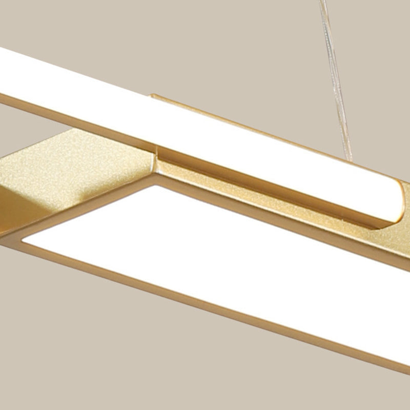 Lampade isola ovale moderna lampadario a pendente metallo 1 Lampada luminosa