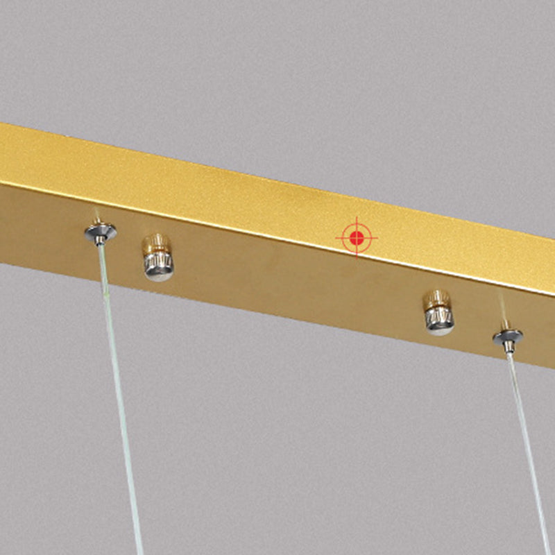 Geometric Island Lights Modern Pendant Chandelier Metal 3 Light Island Lamp in White for Dining Room