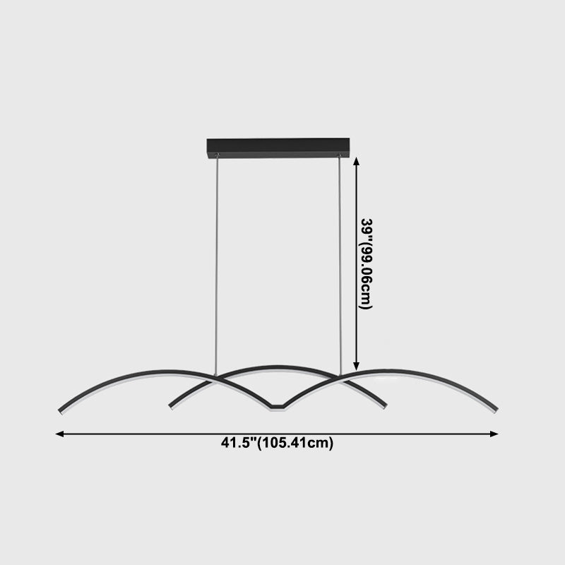 Linear Island Lights Modern Kitchen Island Lighting Metal 2 Light Island Pendant Lights