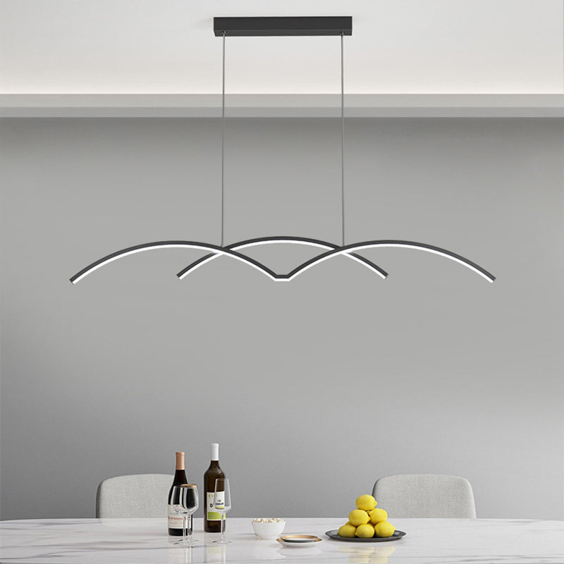 Linear Island Lights Modern Kitchen Island Lighting Metal 2 Light Island Pendant Lights