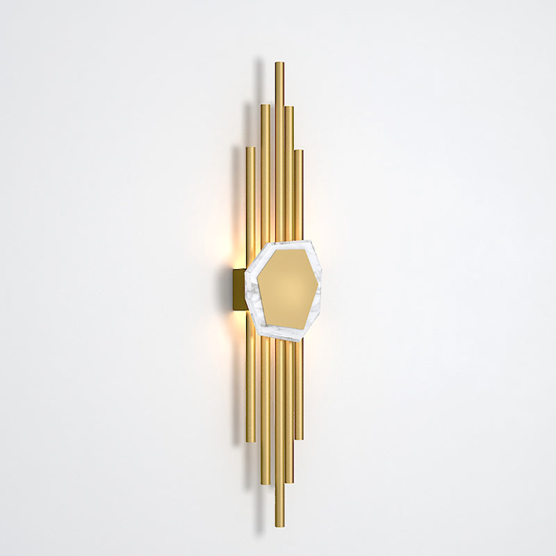 Stile moderno Apparecchi per illuminazione a parete a 1 luce lampada montata a parete in metallo geometrico