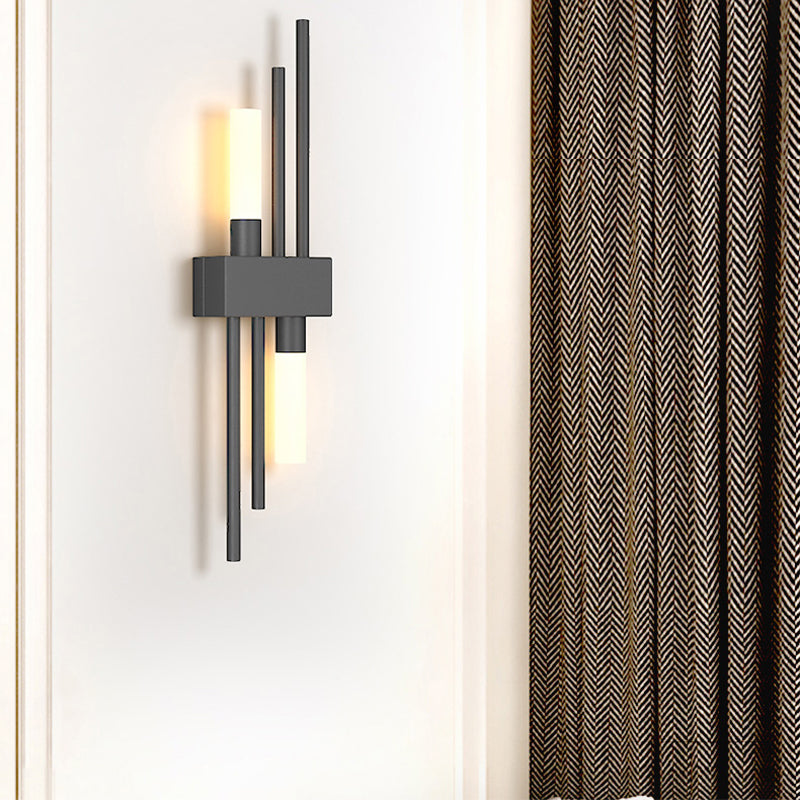 Stile moderno Apparecchi per illuminazione a parete a 1 luce lampada montata a parete in metallo geometrico