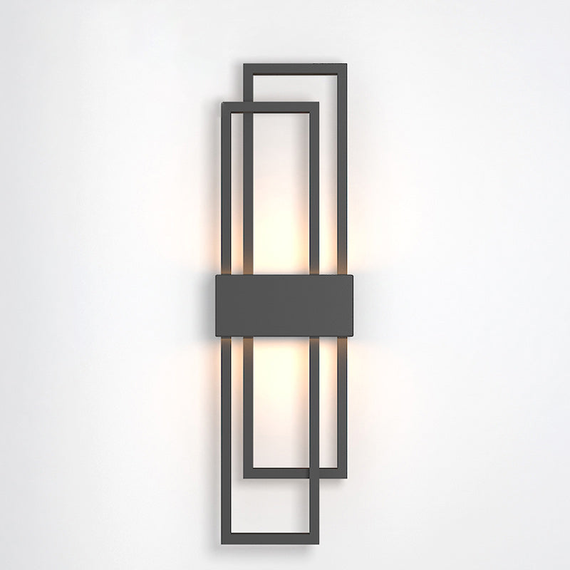 Stile moderno Apparecchi per illuminazione a parete a 1 luce lampada montata a parete in metallo geometrico
