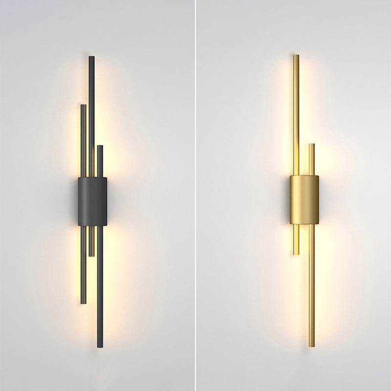 Metal Multi Lights Wall Mount Lighting Linear Modern Style Sconce Light Fixtures