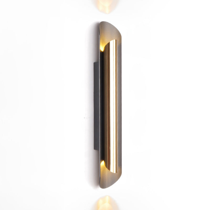 Stile moderno Black Metal Flush Mount Wall Sconce Sconce Geometrica Accensione murale per soggiorno per soggiorno