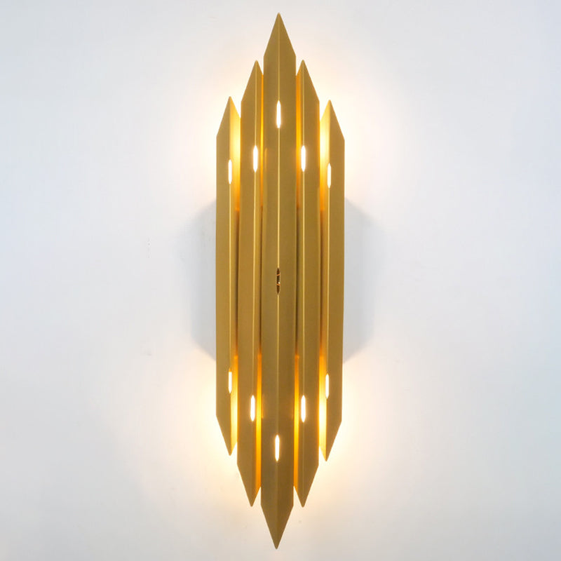 Stile moderno Black Metal Flush Mount Wall Sconce Sconce Geometrica Accensione murale per soggiorno per soggiorno