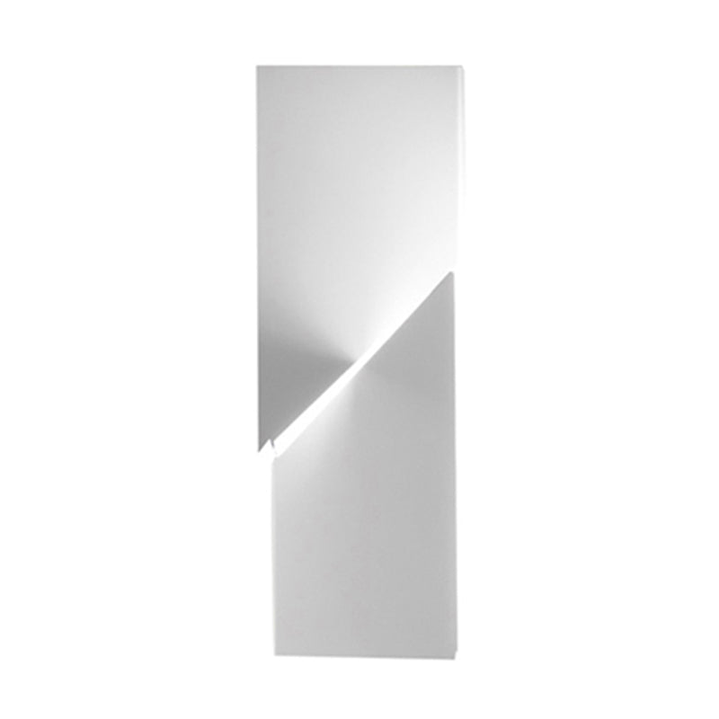 Luce da parete geometrica bianca Sconcetti di luce moderna in metallo funzione con palette di funce in metallo