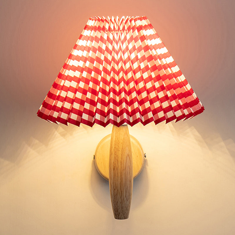 Stile moderno a parete in legno Pronzo leggero conico a filo a filo a filo con la parete con una parete a filo