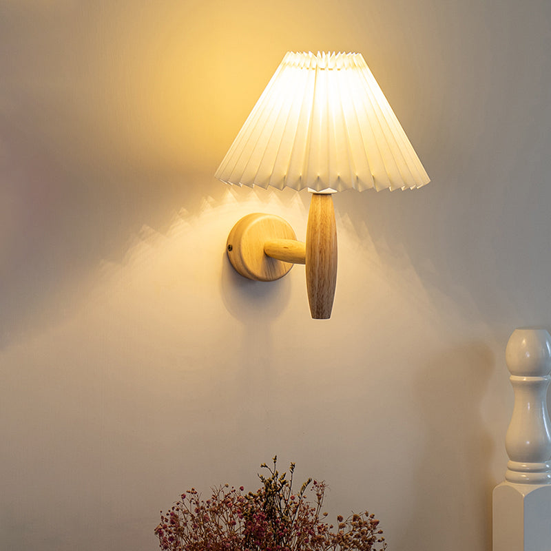 Stile moderno a parete in legno Pronzo leggero conico a filo a filo a filo con la parete con una parete a filo