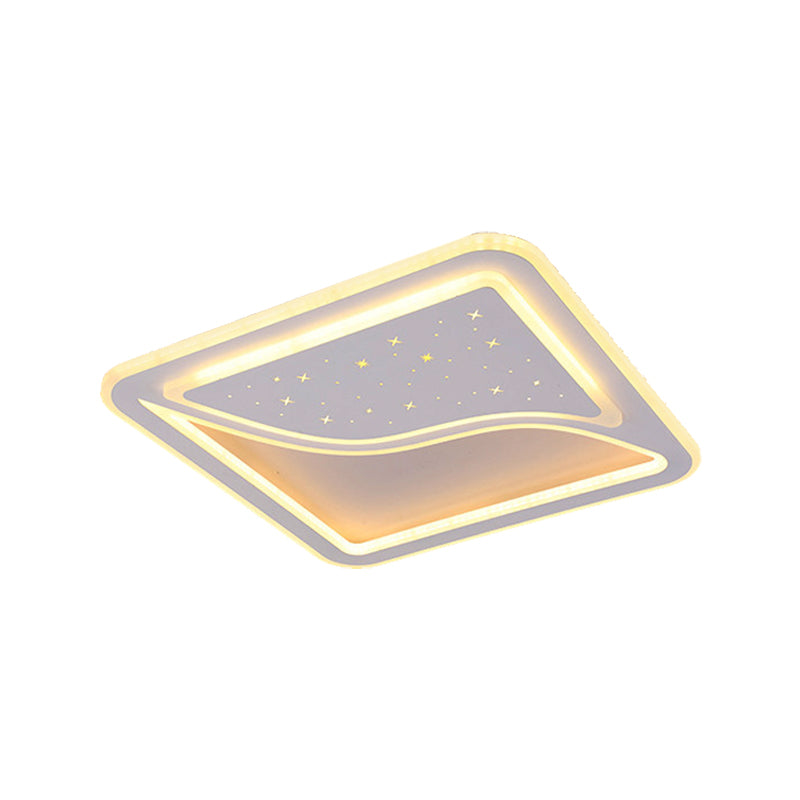 19"/35,5" W wit superdun inbouwlicht eigentijds metallic led binneninbouwlicht in warm/wit