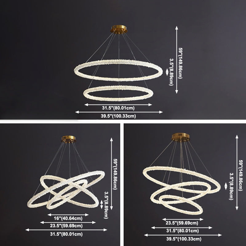 Moderner Stil klarer Kristallgehängnisbeleuchtung 1-Licht-Orbikularleuchterlampe