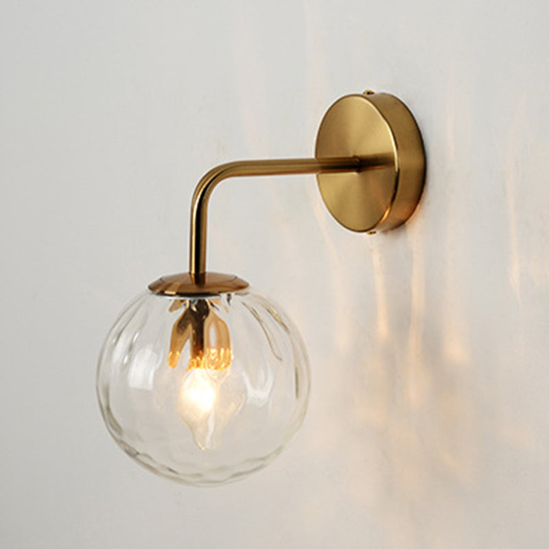 Lámpara de pared de sombra de pelota accesorios de iluminación de pared de lámpara de vidrio moderno