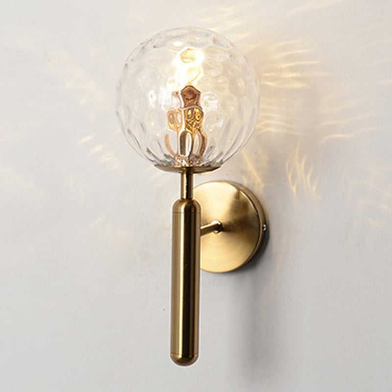 Lámpara de pared de sombra de pelota accesorios de iluminación de pared de lámpara de vidrio moderno