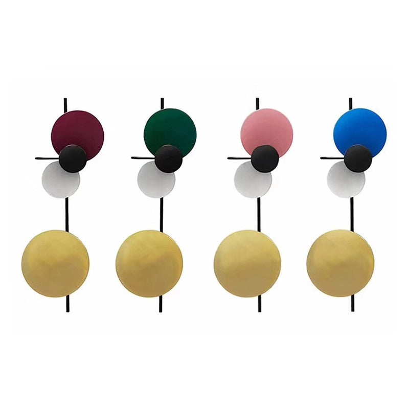 1 Light Round Disc Wall Light Fixtures Contemporary Sconce Light Fixtures