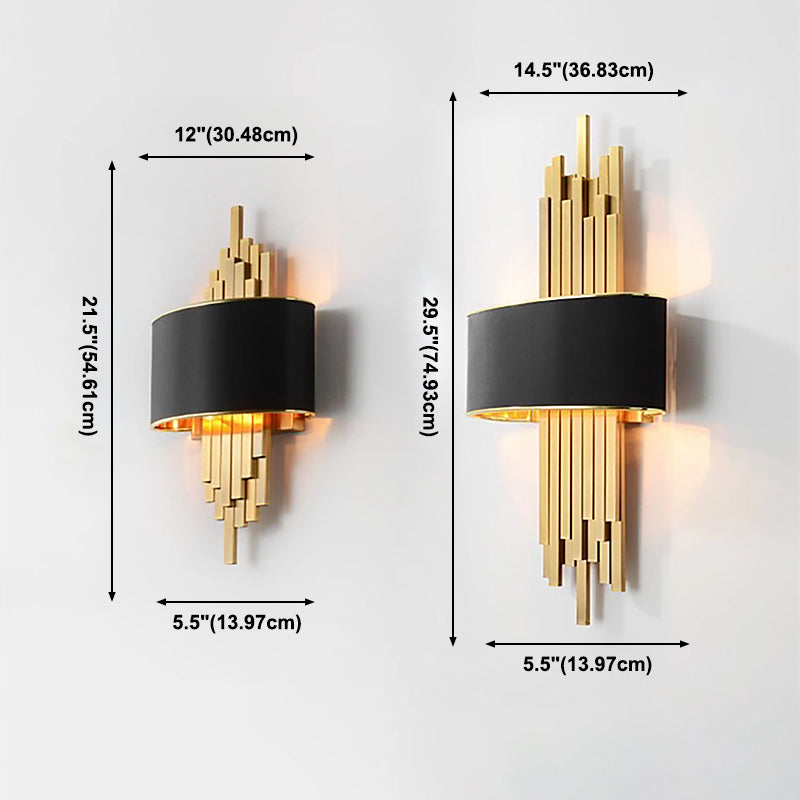 Lámpara de pared de 2 lámparas de pared de pared creativa moderna para el dormitorio de la pared de 2 luces