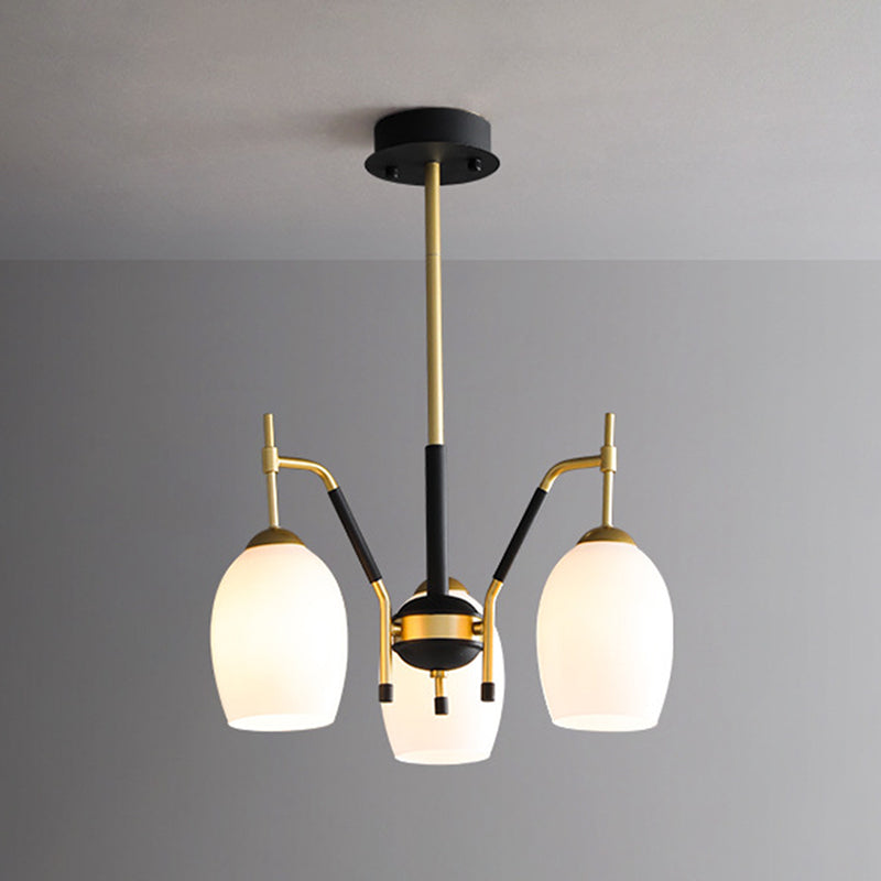 Wineglass Chandelier Light Fixture Vintage Glass Pendant Lighting for Restaurant