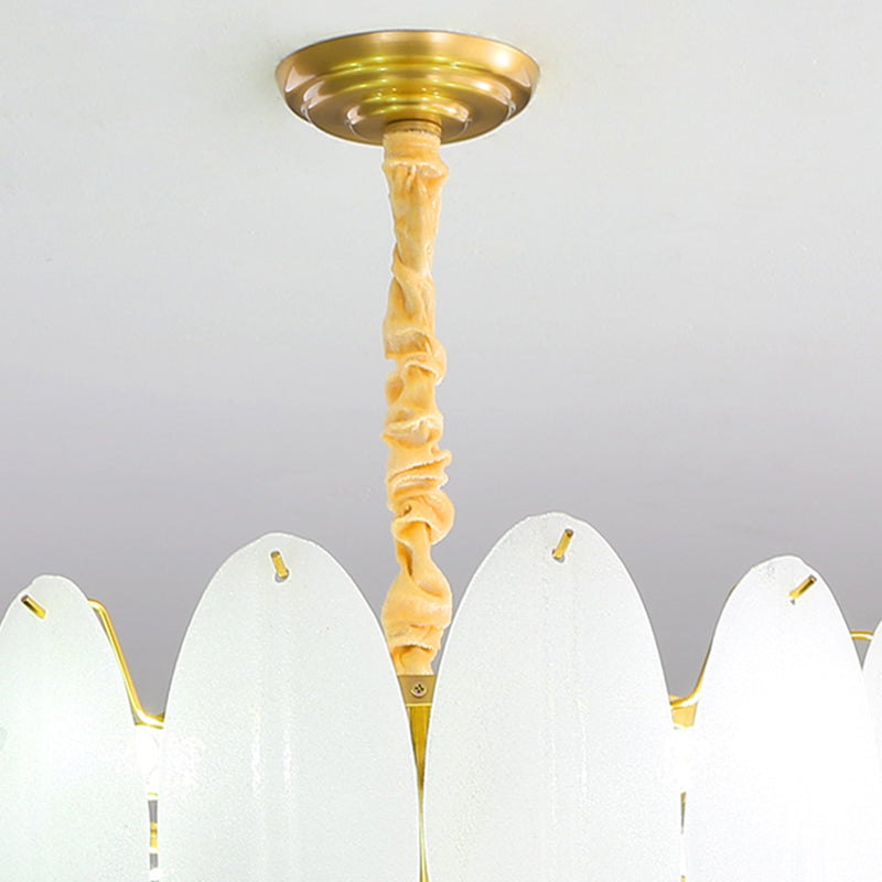 Luminaire de lustre en plumes