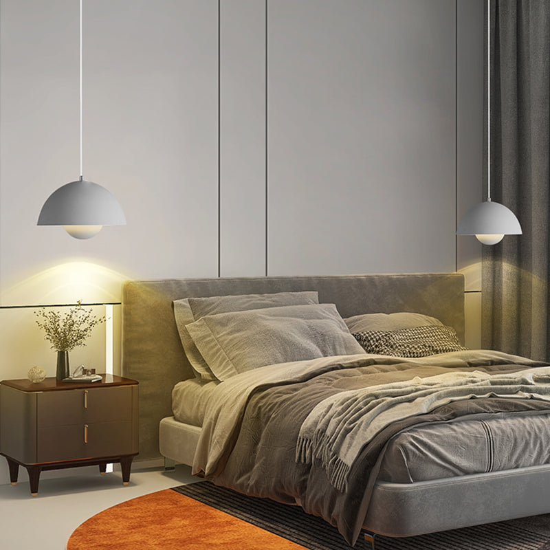 Domina Domina Caballero colgante Cosco Ligero de metal Macaron Cosculado de iluminación de iluminación