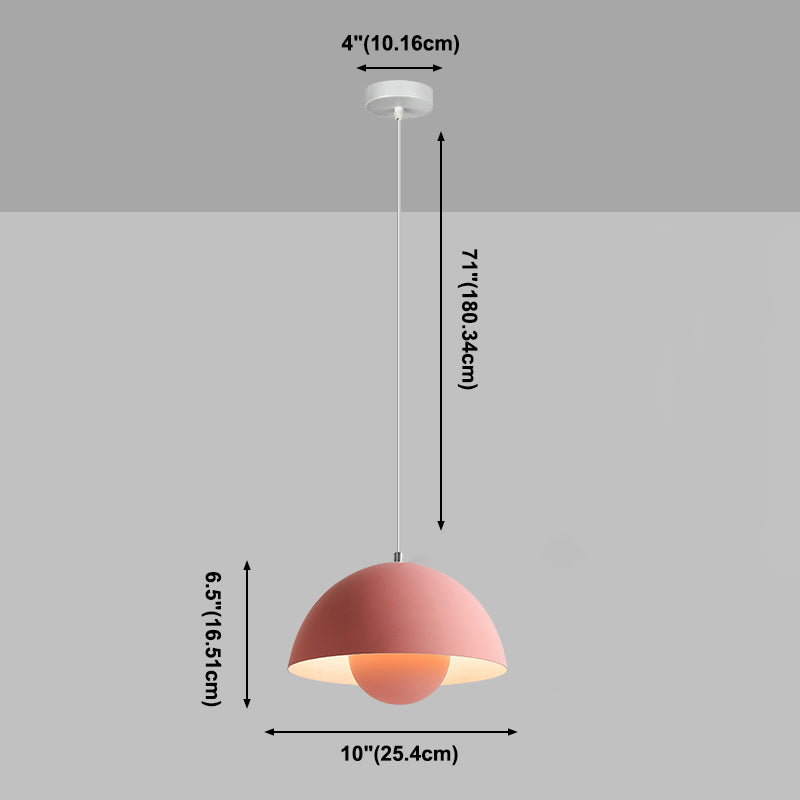 Domina Domina Caballero colgante Cosco Ligero de metal Macaron Cosculado de iluminación de iluminación