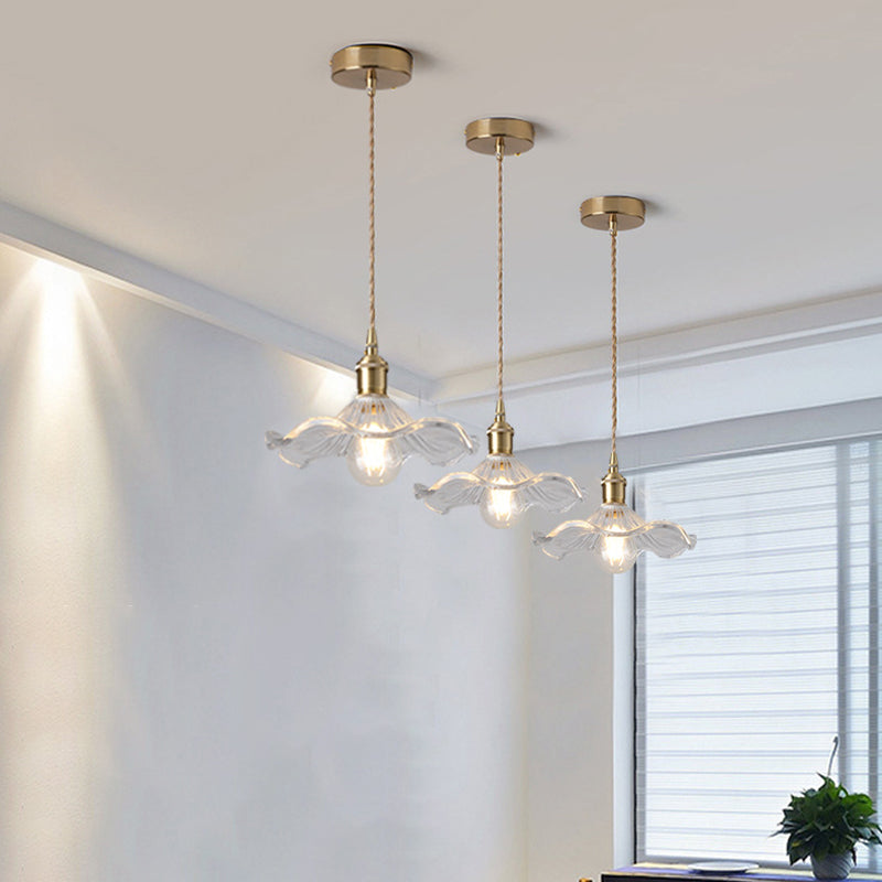 Blumenglas Anhänger Deckenleuchte Einfachheit Stil klarer Anhänger Beleuchtung