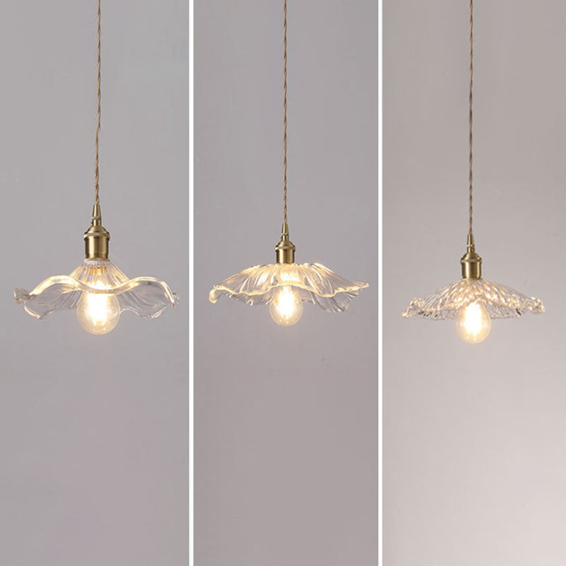 Blumenglas Anhänger Deckenleuchte Einfachheit Stil klarer Anhänger Beleuchtung