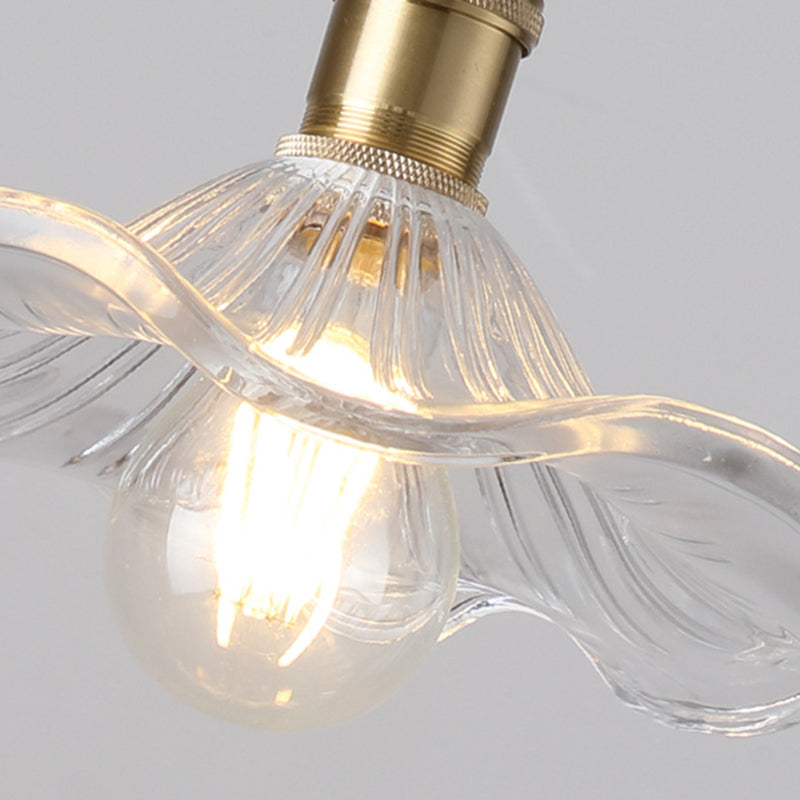 Blumenglas Anhänger Deckenleuchte Einfachheit Stil klarer Anhänger Beleuchtung