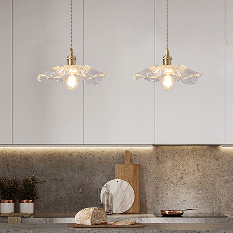 Blumenglas Anhänger Deckenleuchte Einfachheit Stil klarer Anhänger Beleuchtung