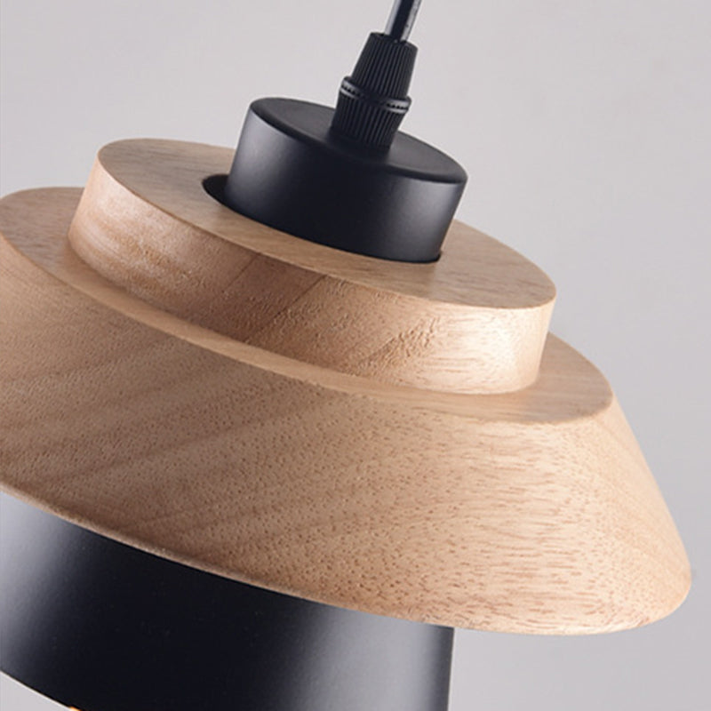 Accesorios de iluminación de techo de luz colgante de madera para el dormitorio para niños