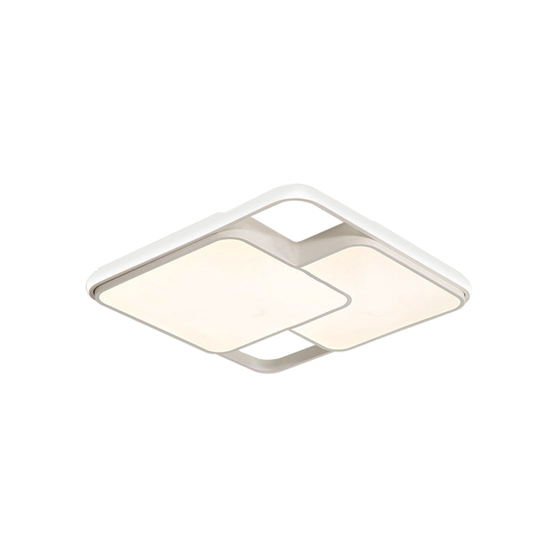 Zwart/witte rechthoekige inbouwplafondlamp, eigentijds acryl LED-inbouwlicht voor café